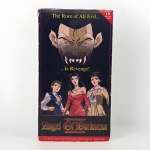 Angel of Darkness III VHS Red Tape Variant SoftCel 1995 Vintage Anime Tested